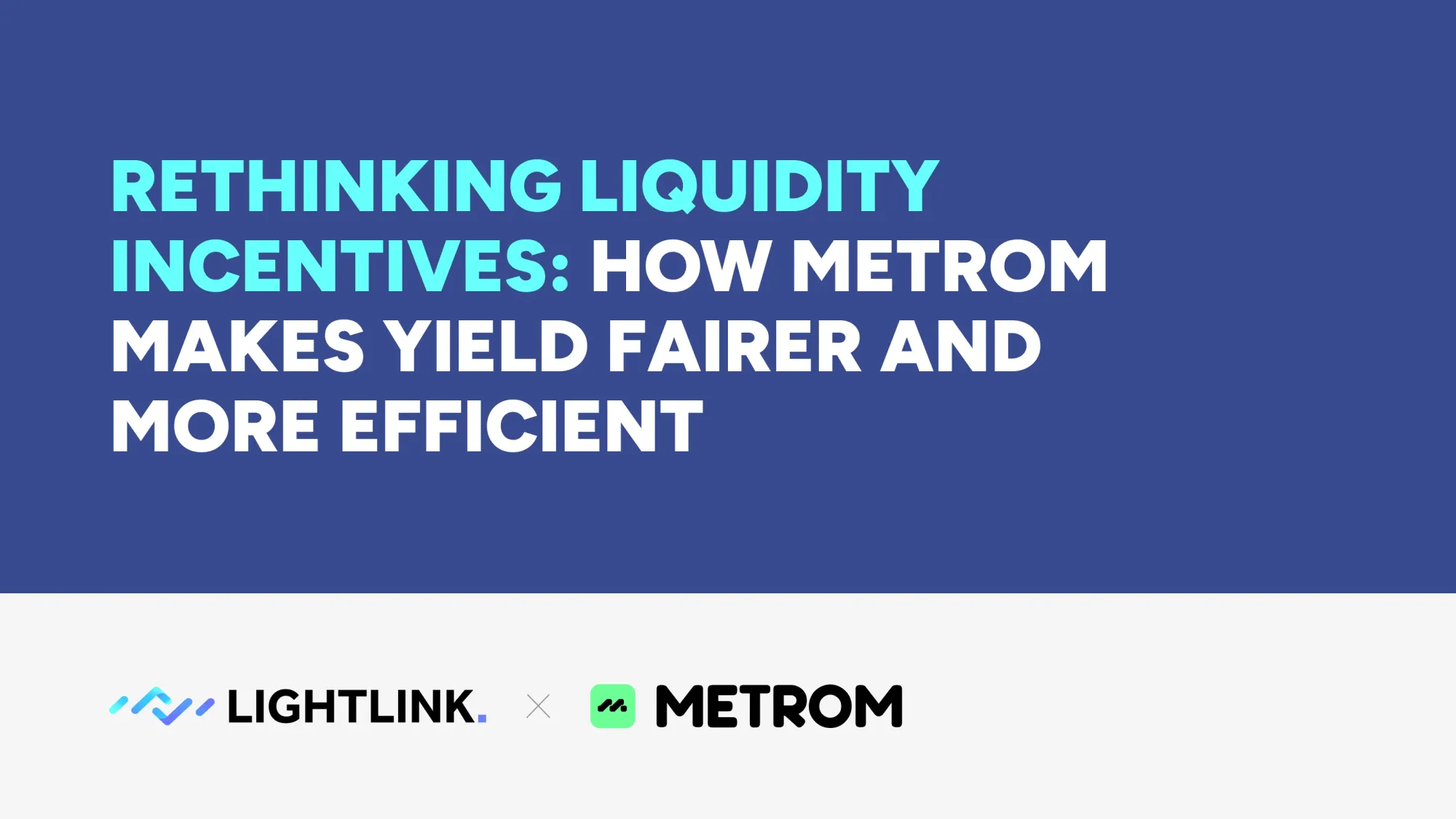 Rethinking Liquidity Incentives: How Metrom Makes Yield Fairer and More Efficient